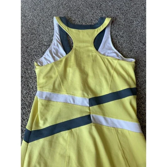 Bolle Tennis Dress Womens Size XS Gray Racerback V Neck Shelf Bra Stretch - Picture 9 of 12